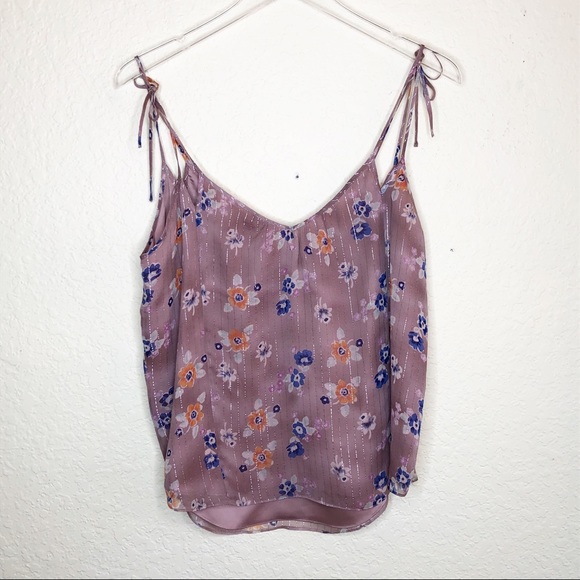 Rebecca Taylor | Dusty Pink & Silver Floral Tank - Picture 6 of 6